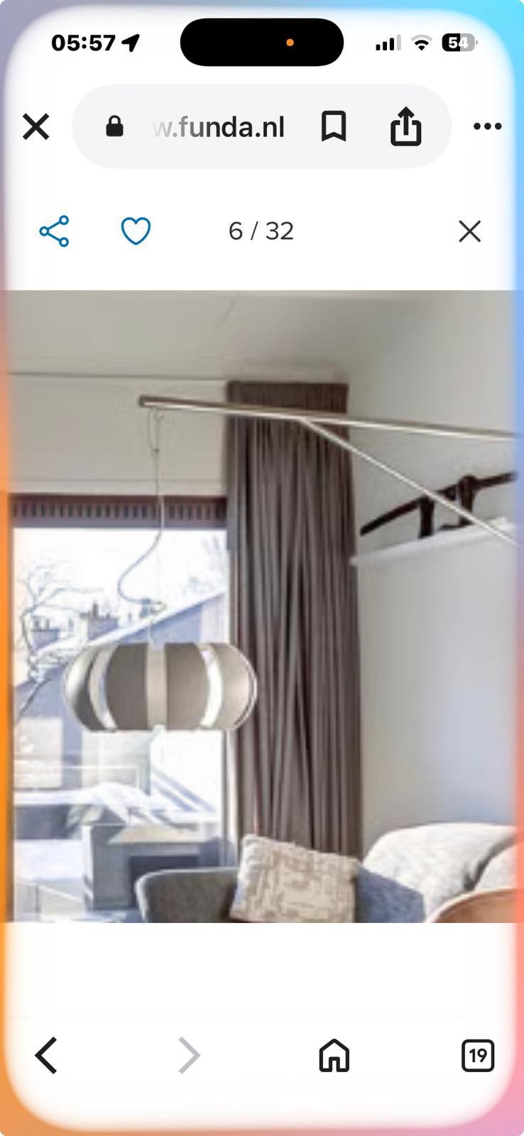 Hanglamp incl RVS muursteun, Ophalen, Minder dan 50 cm