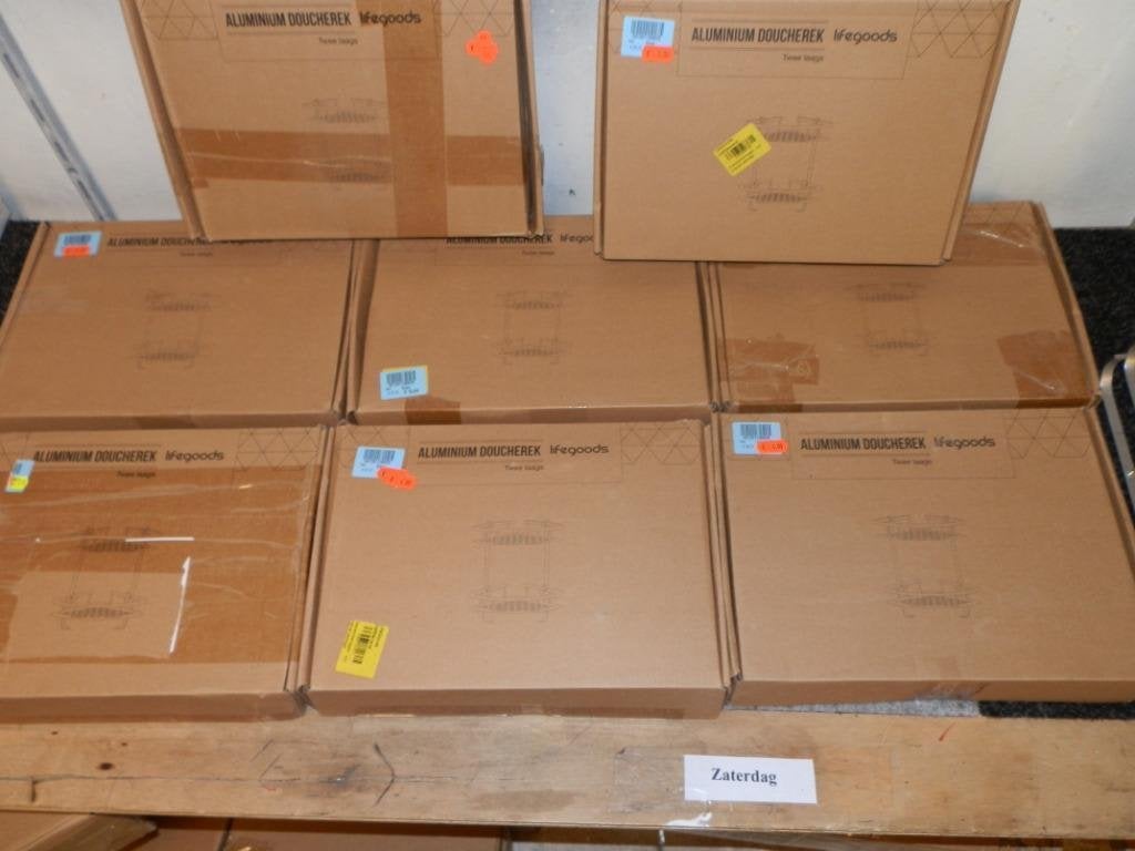 Doucherek aluminium twee laags nieuw ., Ophalen of Verzenden, Nieuw, Overige kleuren, Overige typen