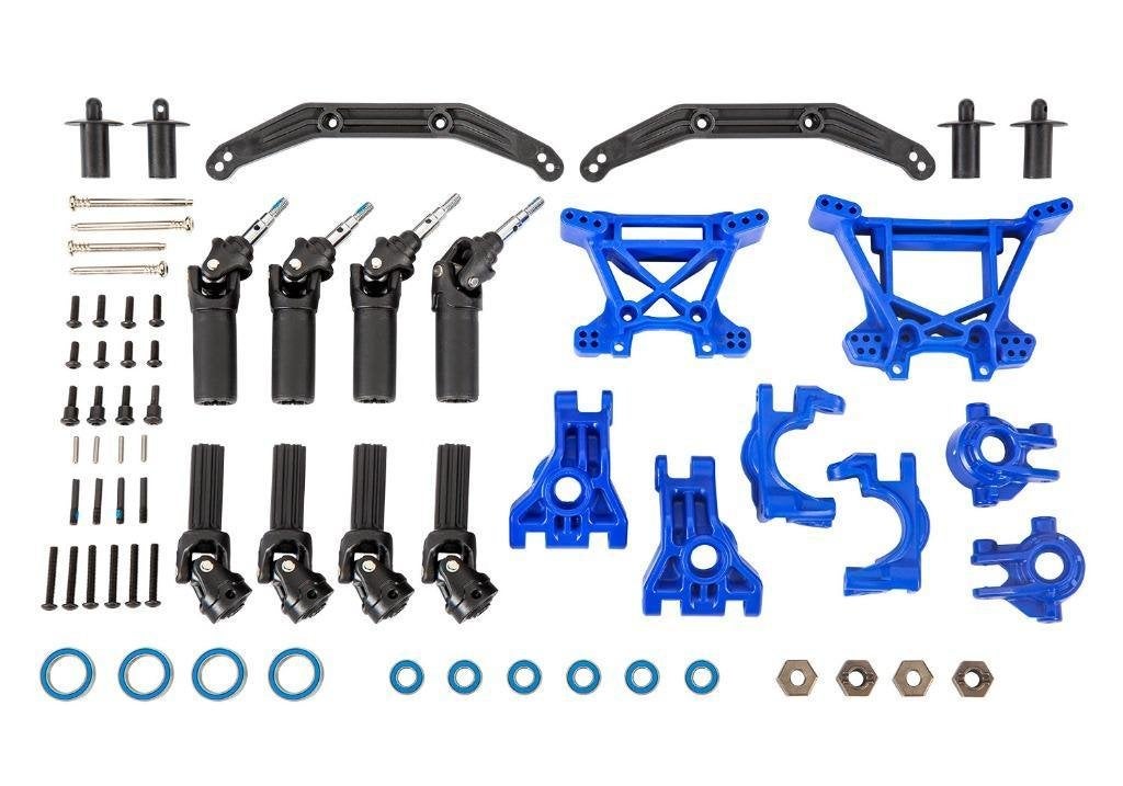 TRAXXAS Outer Driveline & Suspension Upgrade Kit, Blue., Hobby en Vrije tijd, Elektro, Auto offroad, Nieuw, Ophalen of Verzenden