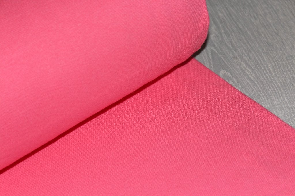 Katoenen boordstof - basic uni roze gekleurd #1349, Ophalen of Verzenden, 30 tot 120 cm, Katoen, Roze