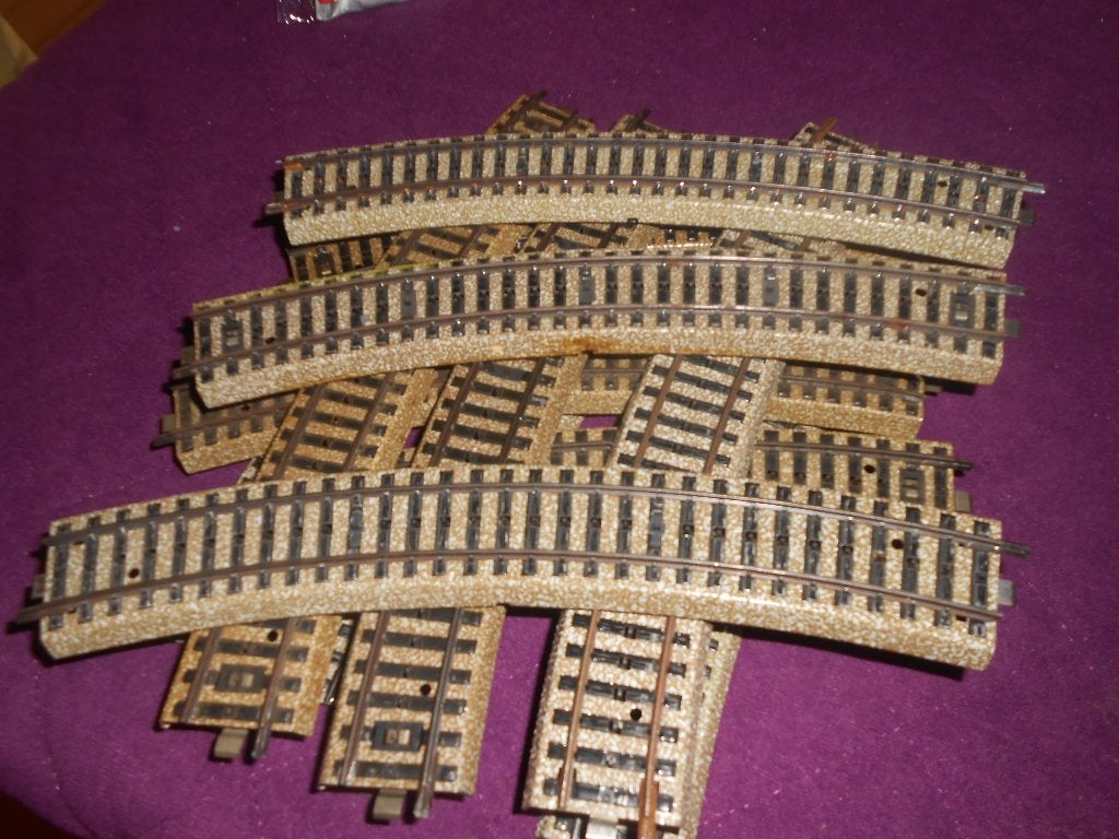 Märklin 5200, 12x De grote boog ( R2 ) van de M rails, Wisselstroom, Gebruikt, Rails, Ophalen of Verzenden