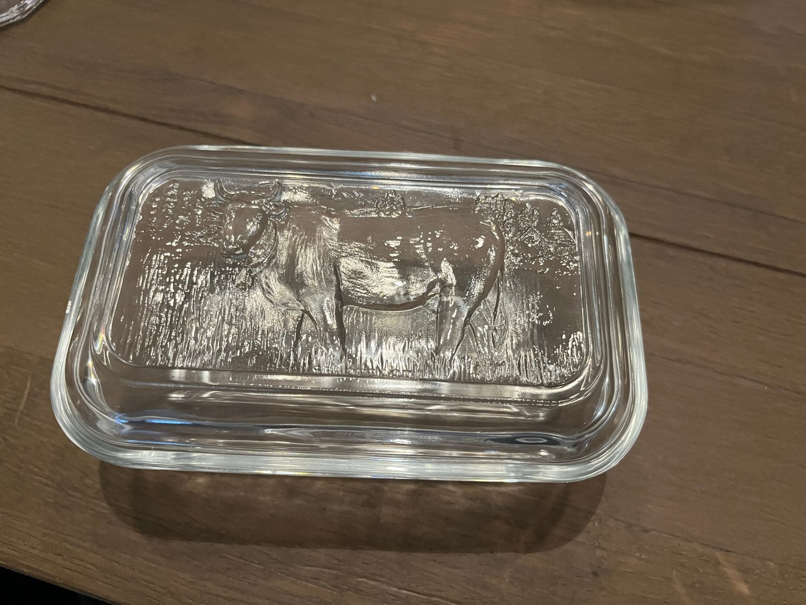 Nieuwe botervloot met koeien reliëf, Ophalen of Verzenden, Nieuw, Glas