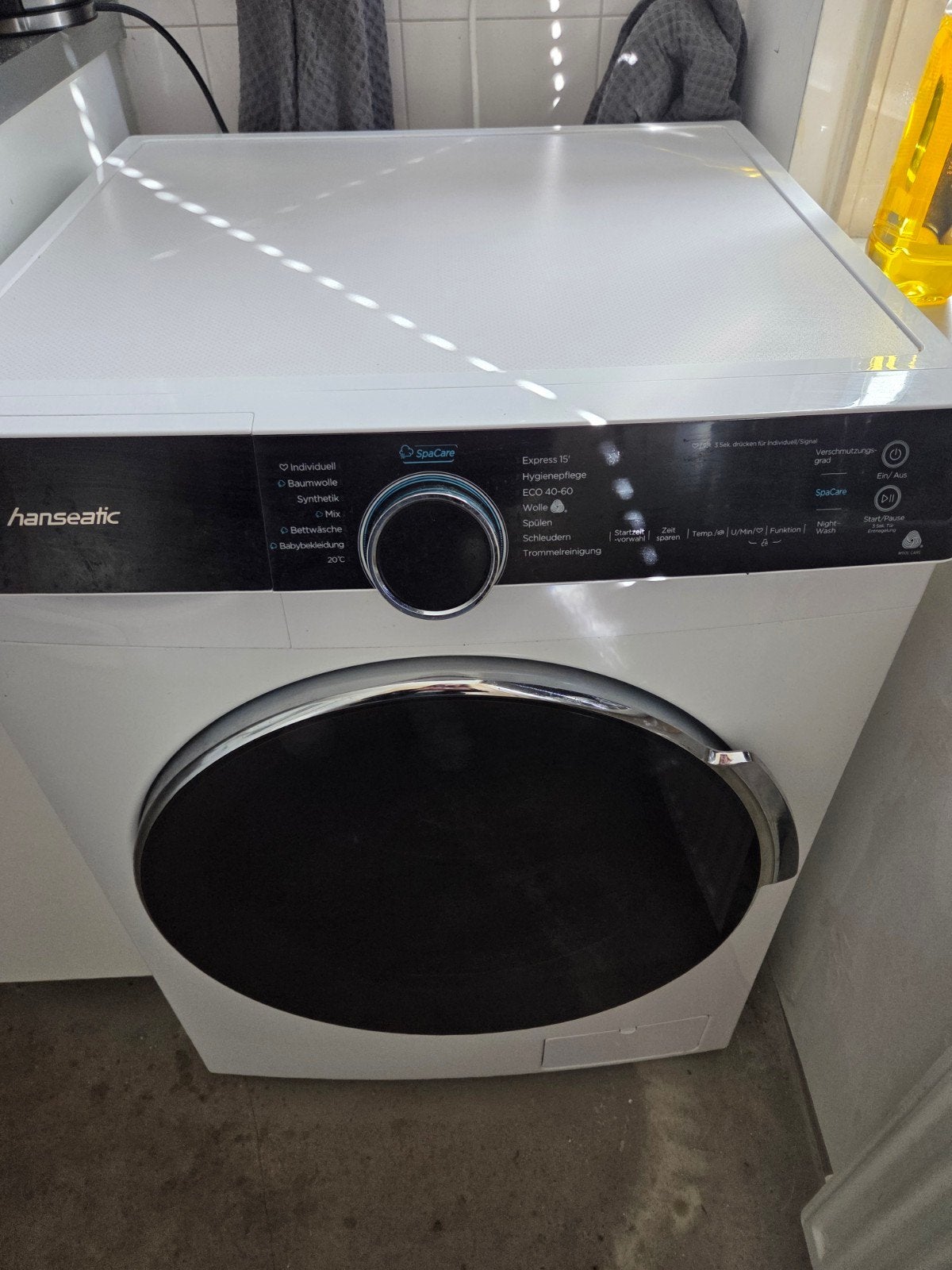 Hanseatic SpaCare Wasmachine - Zo goed als nieuw, Ophalen, 1200 tot 1600 toeren, Minder dan 85 cm, 4 tot 6 kg