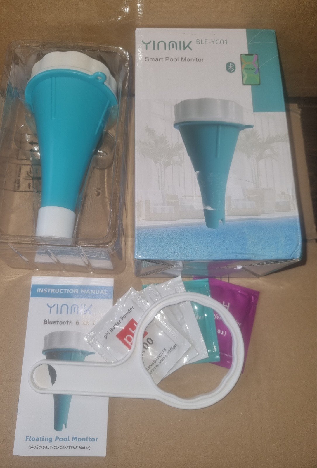 YINMIK BLE-YC01 Smart Zwembad Monitor pH/EC/SALT/CL/ORP/TEMP, Ophalen of Verzenden, Nieuw, Overige typen
