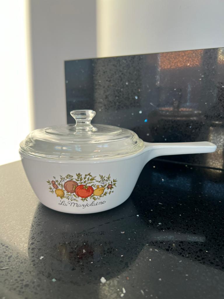 Vintage Peyraflam steelpan La Marjolaine' decoratie, Ophalen of Verzenden, Zo goed als nieuw