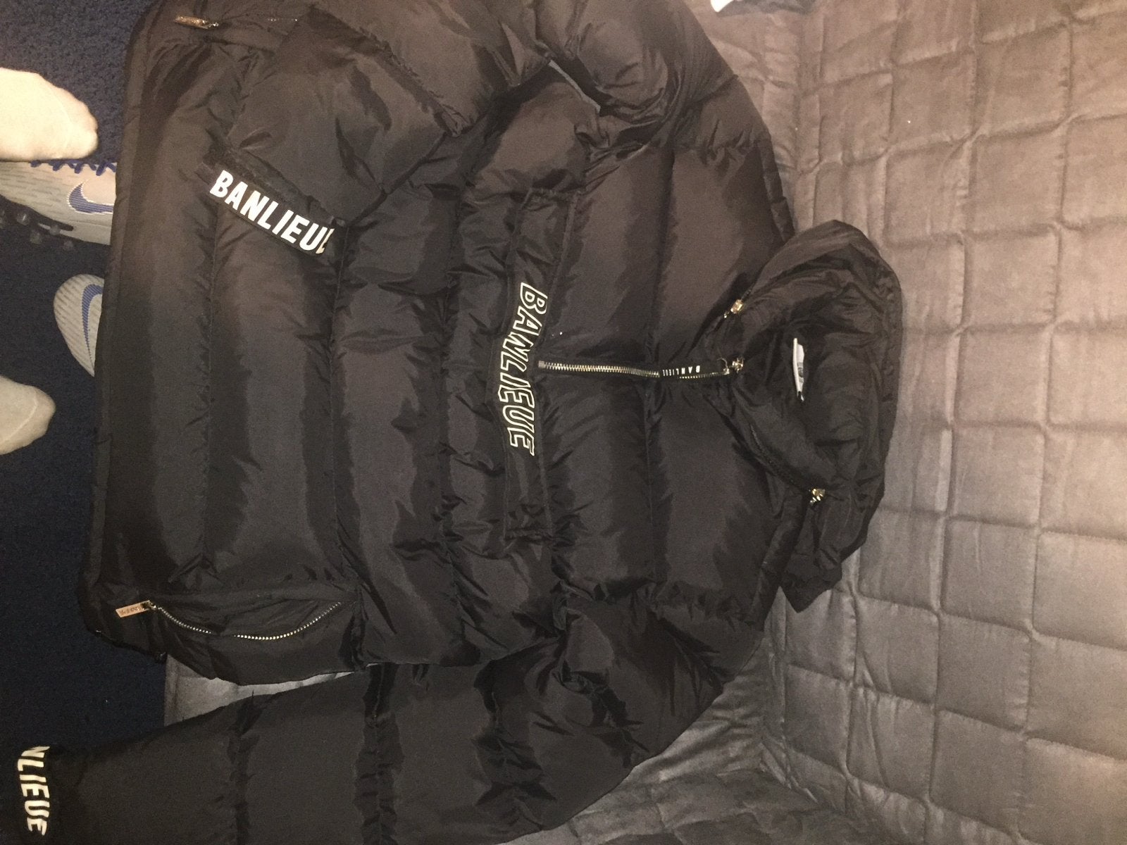 Banlieue Puffer Jacket Zwart - Maat M, Ophalen of Verzenden, Zo goed als nieuw, Maat 48/50 (M), Zwart