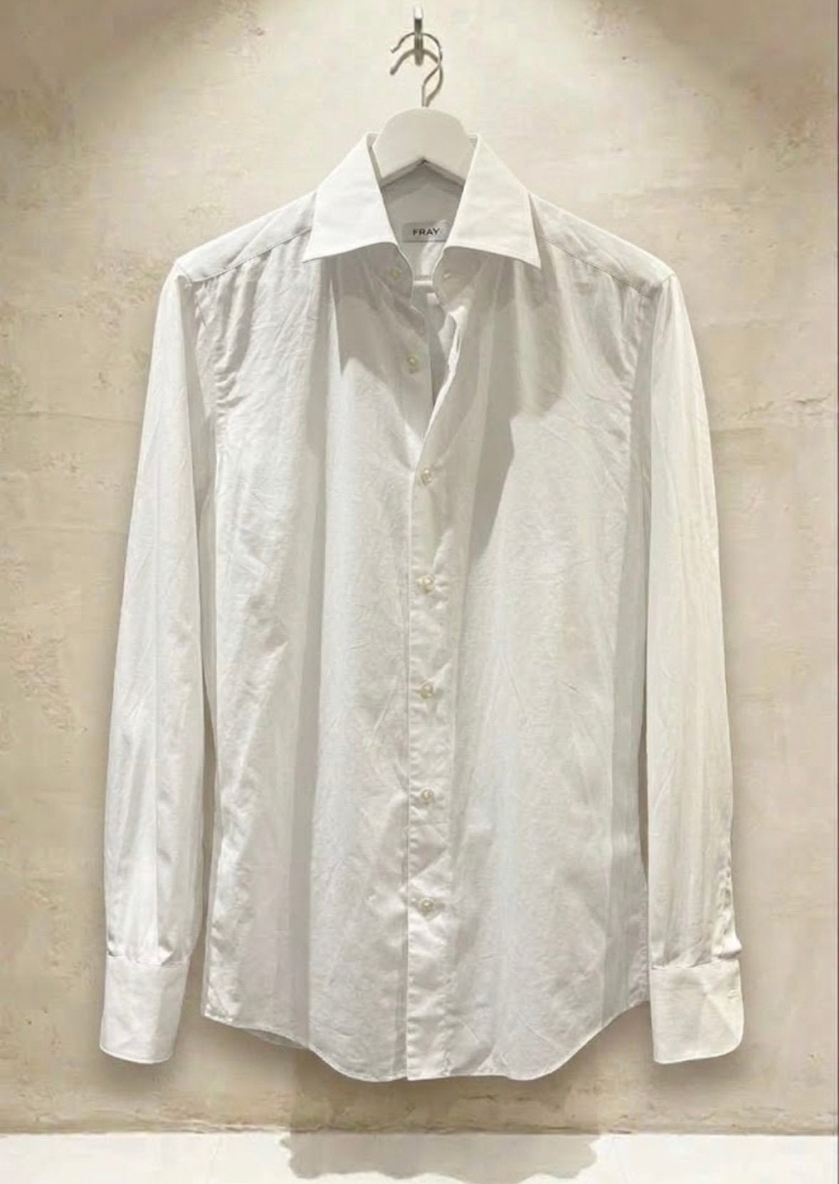 Fray Italian Mens Overhemd  - Oger, Kleding | Heren, Ophalen of Verzenden, Zo goed als nieuw, Wit, Overige halswijdtes