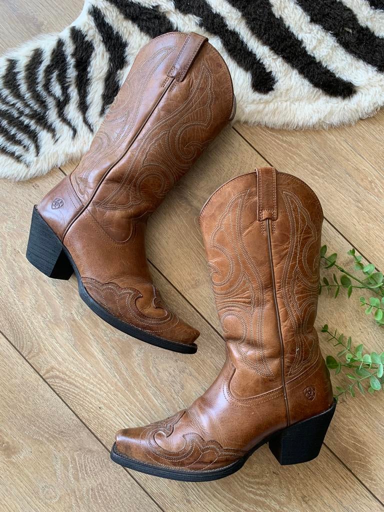 Ariat cowboylaarzen 37 western boots bohemian laarzen, Hoge laarzen, -, Ophalen of Verzenden, Zo goed als nieuw