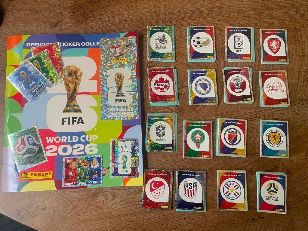 Panini WK 2026 – Complete set 980 stickers + leeg album, Ophalen of Verzenden, Nieuw, Meerdere stickers
