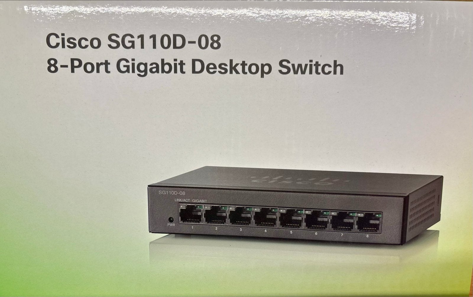 Cisco SG110D-08 8-Poorts Gigabit Desktop Switch, Ophalen of Verzenden, Refurbished