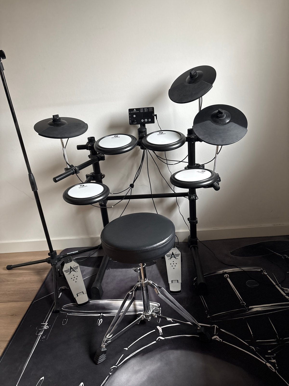 Fazley DDK-020 Elektronisch Drumstel met Kruk en Microfoonho, Ophalen, Zo goed als nieuw, Overige merken, Elektronisch