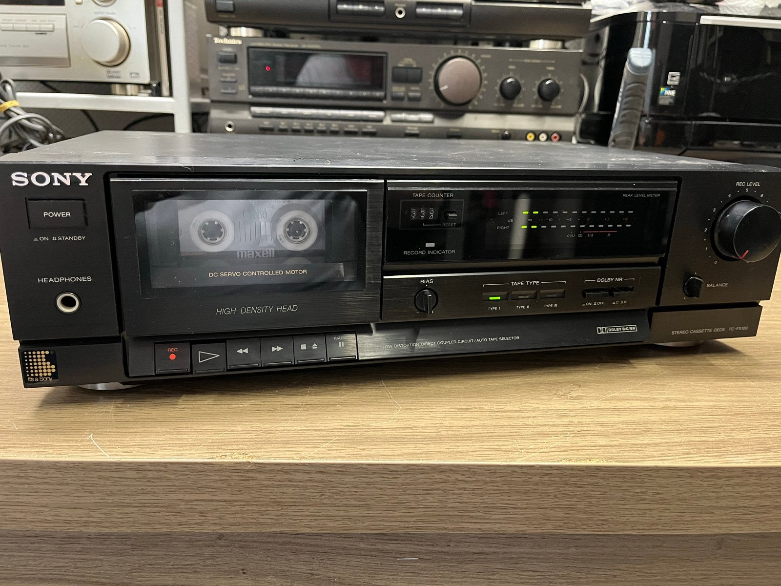 Sony TC-FX120 opknapper, Audio, Tv en Foto, Ophalen of Verzenden, Enkel, Sony, Tape counter