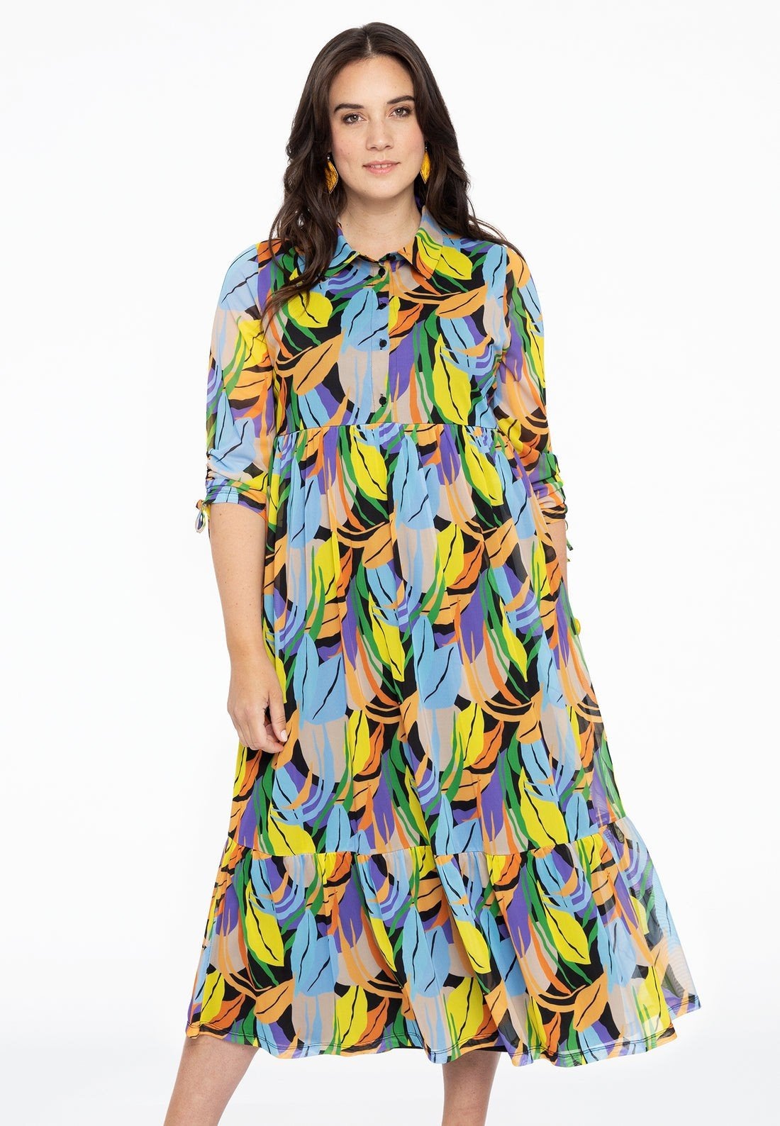 Nieuwe jurk Yoek plussize XL 50 52 mesh Festival kleurrijk, Kleding | Dames, Grote Maten, Yoek, Ophalen of Verzenden, Nieuw, Jurk