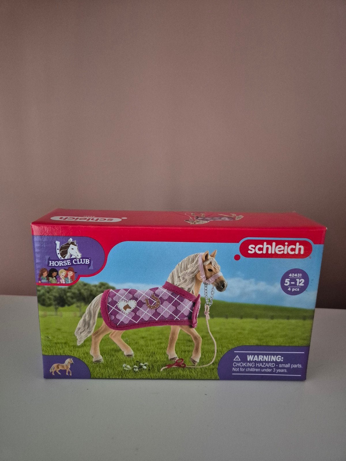 Schleich Horse Club paard met deken 42431, Ophalen of Verzenden