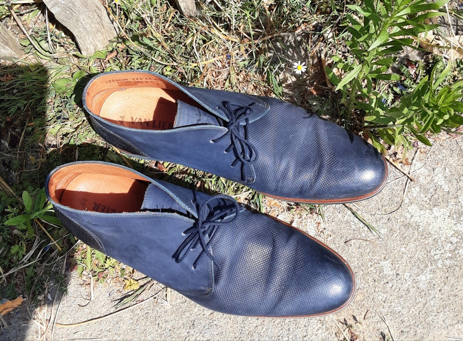 Van Lier blauwe nette herenschoen, maat 44, Loafers, Blauw, Van Lier, Ophalen of Verzenden