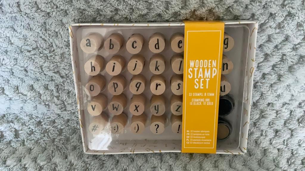 Kleine ronde houten stempeltjes nieuw, Verzenden, Nieuw