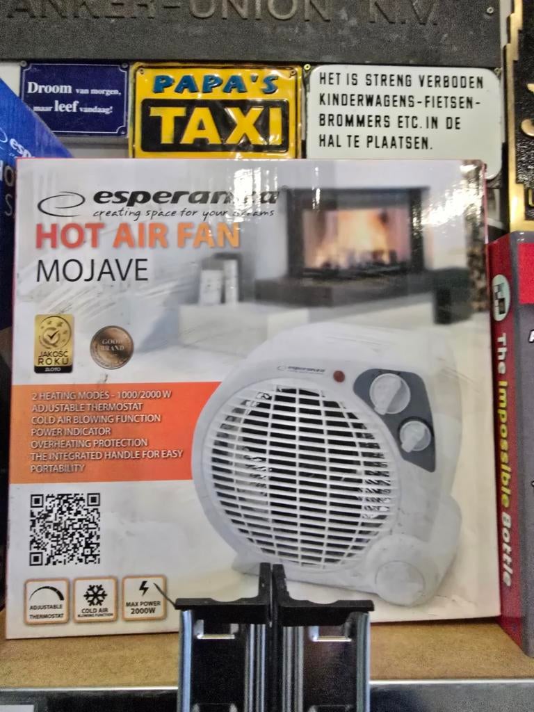 Hetelucht ventilatorkachel/koeler - Nieuw in verpakking, Ophalen of Verzenden, Nieuw, 800 watt of meer, Kachel