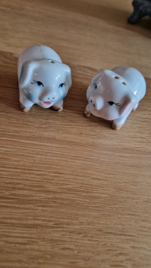peper en zout stel varkentjes  NIEUW  porselein, Overige typen, Nieuw, Ophalen of Verzenden, Overige stijlen
