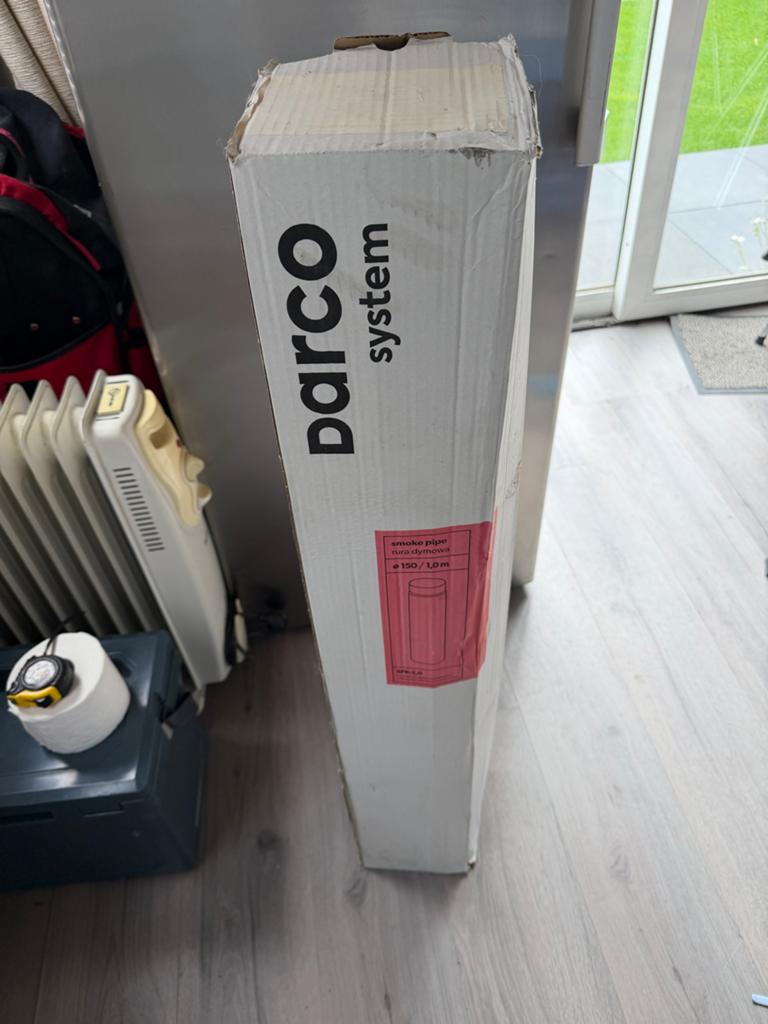 Kachelpijp Ø 150 mm, lengte 1 meter - Nieuw in doos, Ophalen, Nieuw, Overige soorten
