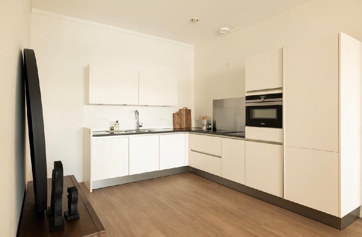 Complete Siematic keuken zonder apparatuur, Huis en Inrichting, Ophalen, Wit, Hoekkeuken, Zo goed als nieuw