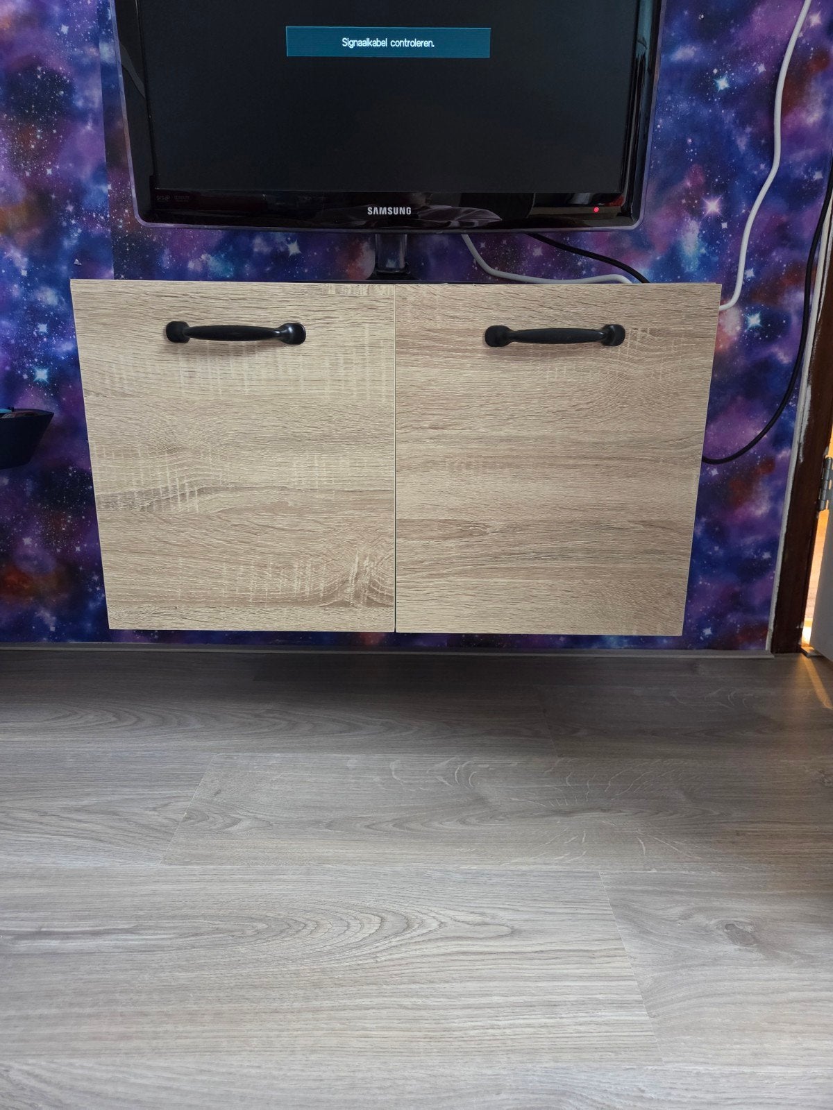 Zweefkastje met kabelgat - L36.5 B60 D35 cm, Ophalen, Gebruikt, 50 tot 100 cm, Minder dan 100 cm