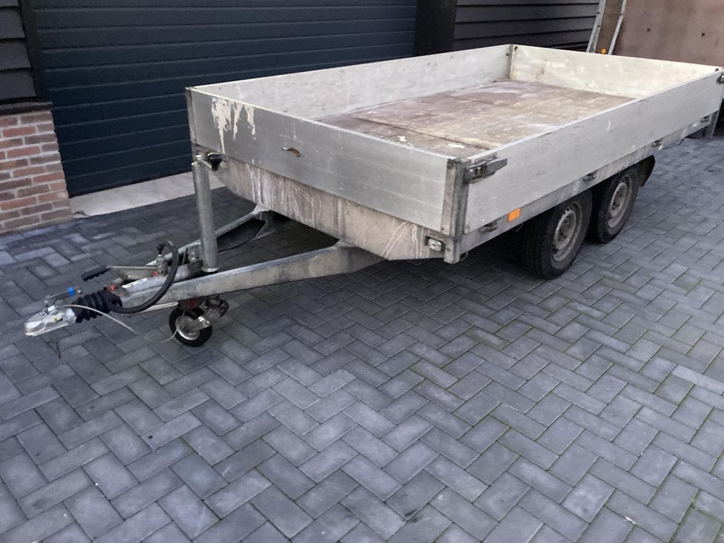 Plateauwagen aanhanger aanhangwagen tandemasser, Auto diversen, Aanhangers en Bagagewagens, Gebruikt
