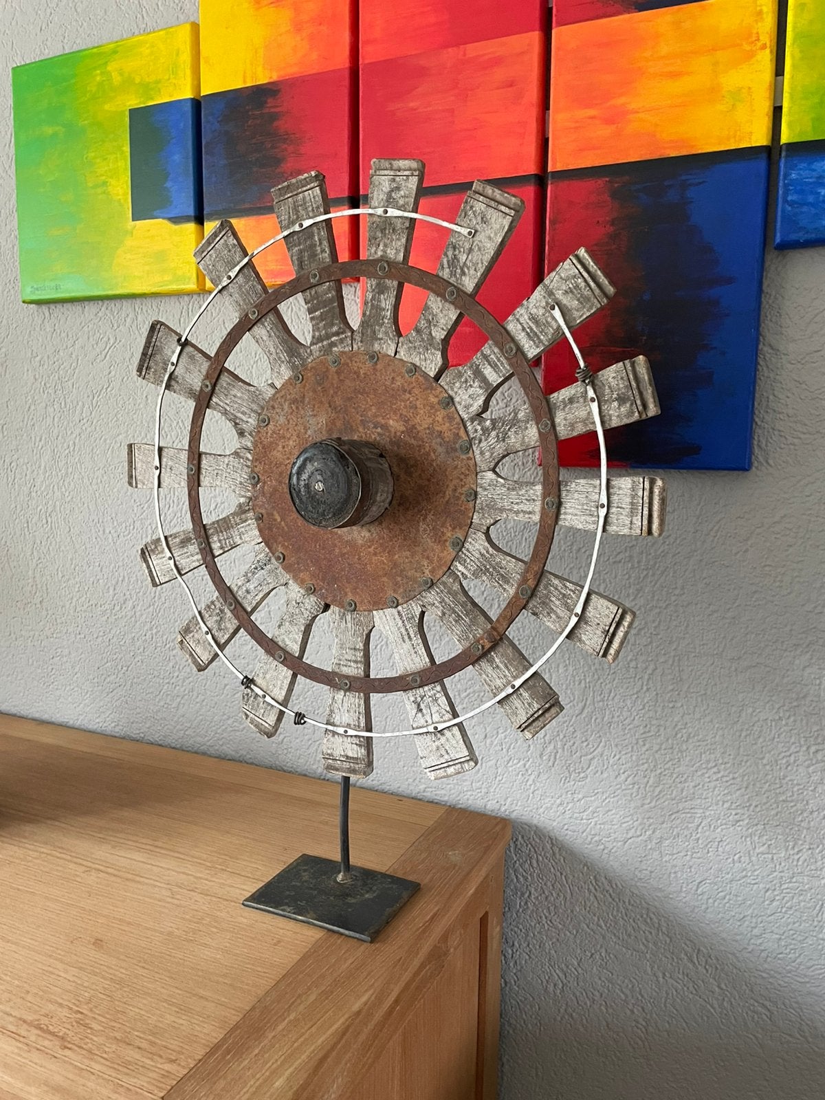 Raam- of interieurdecoratie, Ophalen, Gebruikt, Bruin, Vintage