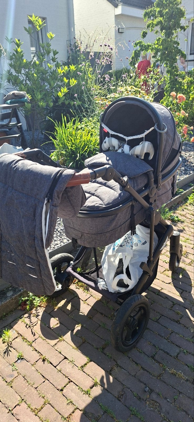 Kinderwagen combi met Maxi-Cosi en auto-systeem - Z.G.A.N., Gebruikt, Verstelbare duwstang, Combiwagen, Ophalen