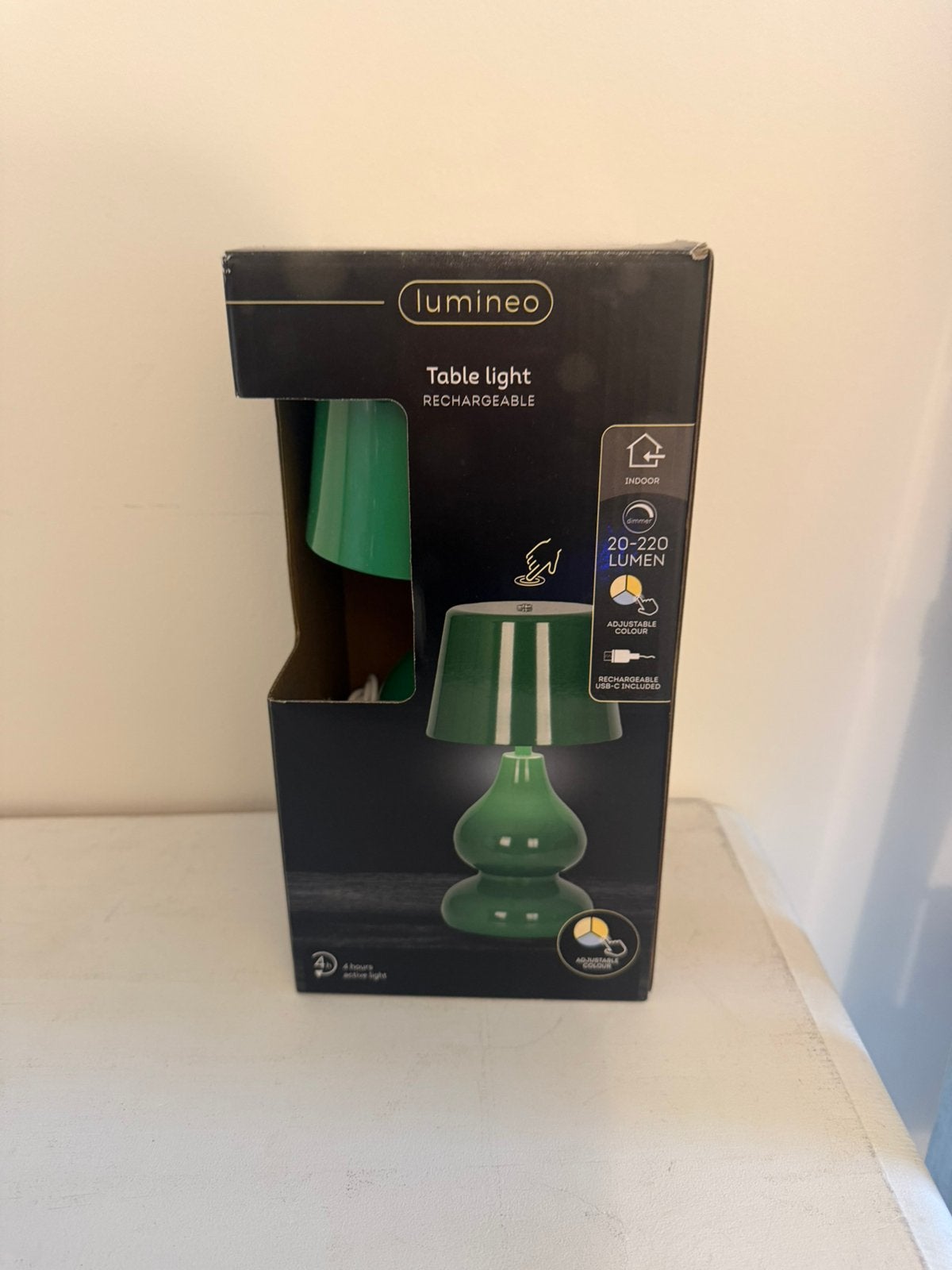 Lumineo lamp groen nieuw!, Ophalen, Nieuw, Batterij