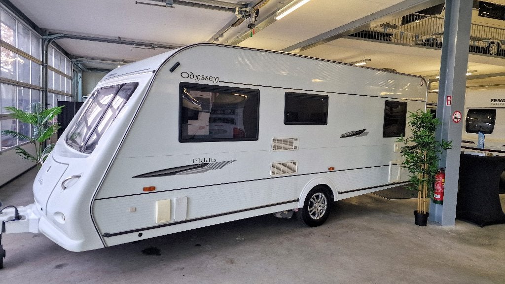 Elddis Odyssey 544 caravan zeer net, Standaardzit, Elddis, 2 aparte bedden, Particulier