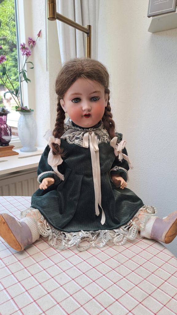 ANTIEKE DUITSE POP - ARMAND MARSEILLE   A 12 M 390- 60 CM., Verzenden, Gebruikt, Pop