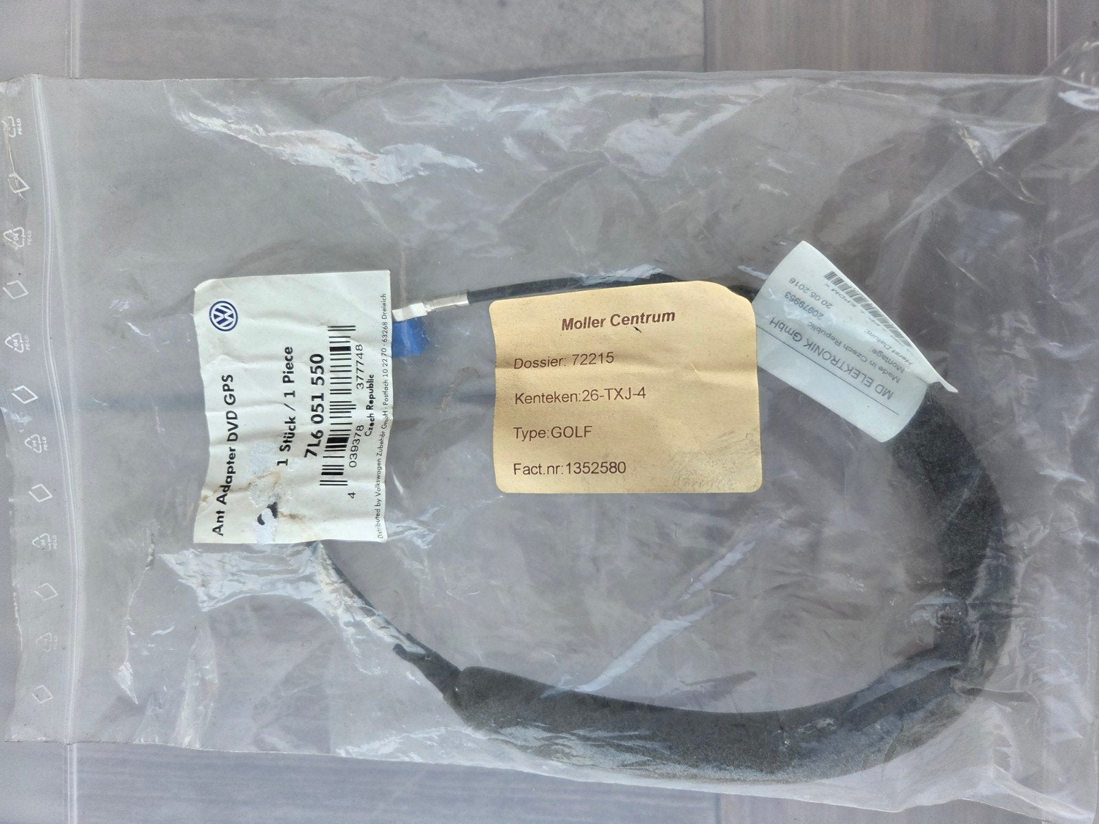 VW Antenne-verlengkabel / GPS-adapter 7L6 051 550, Ophalen of Verzenden