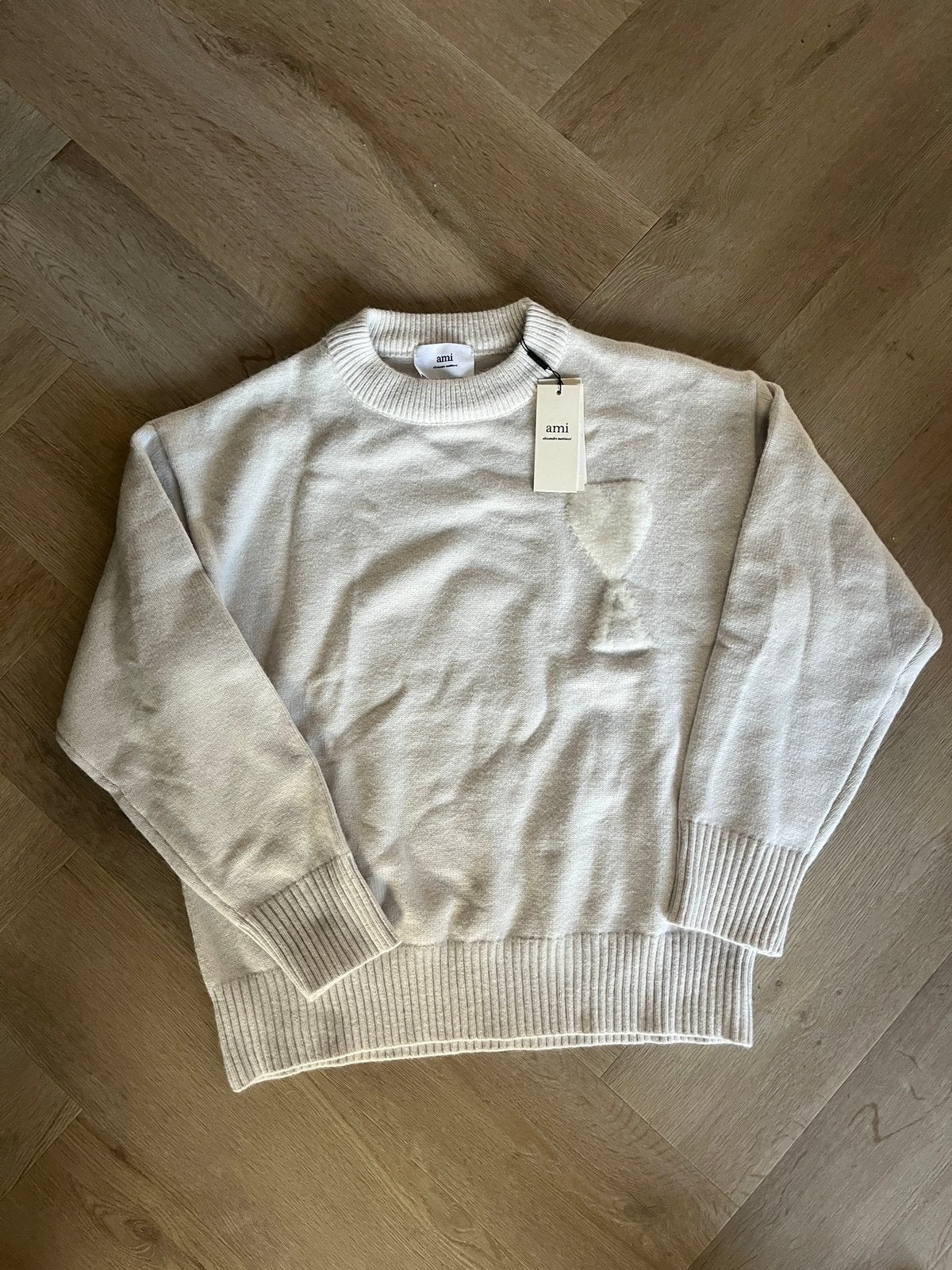 AMI Paris trui, Kleding | Heren, Truien en Vesten, Ophalen of Verzenden, Zo goed als nieuw, Beige