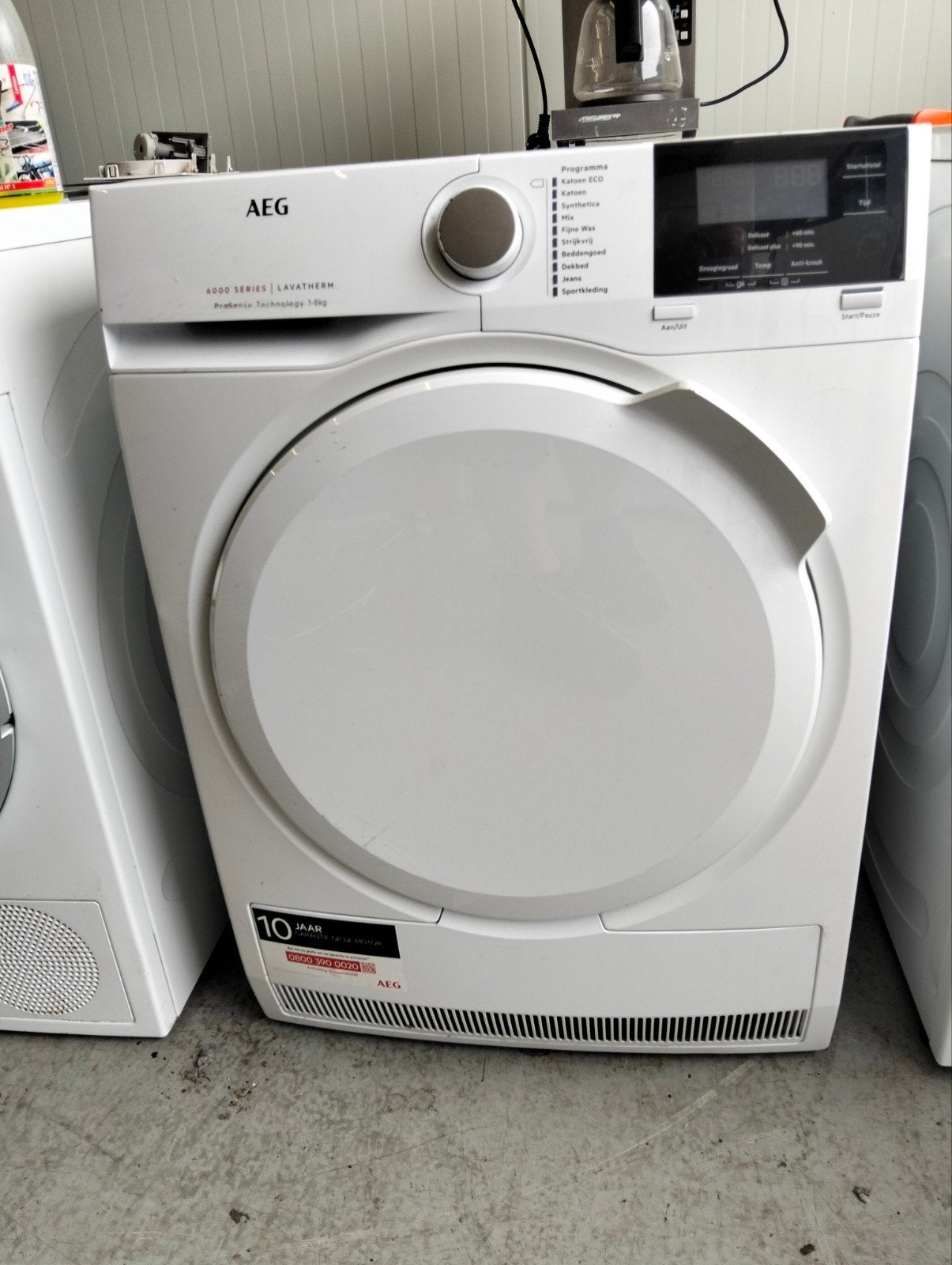 AEG Lavatherm 6000 Series condensdroger 1-8kg, Electrolux Appliances AB, Anti-kreukfase, 8 tot 10 kg, Ophalen of Verzenden