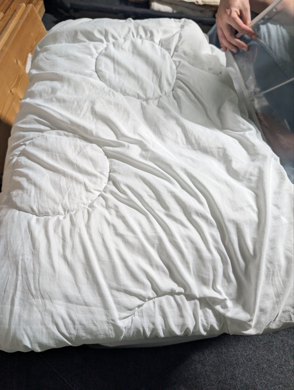 4-Seizoenen Dekbed 240x220cm, Ophalen, Gebruikt, Lits-jumeaux, Wit