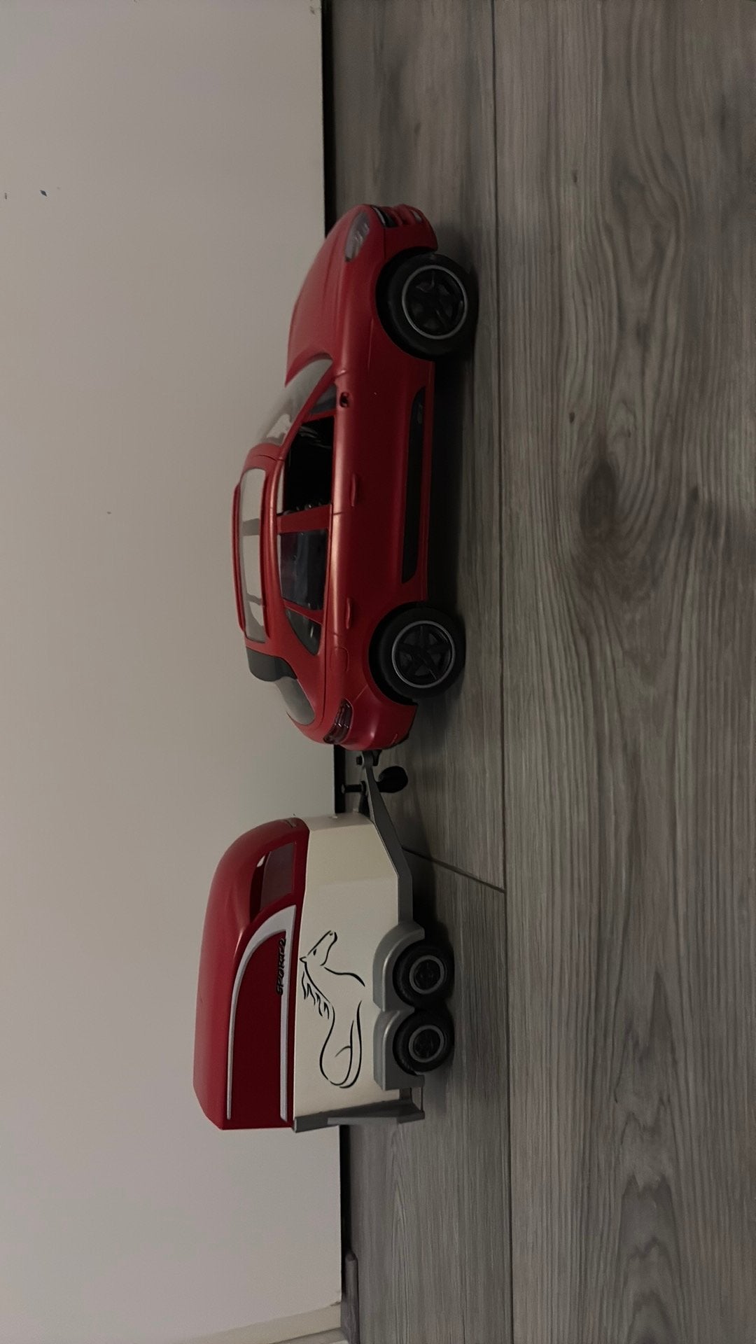 Playmobil auto met trailer, Ophalen of Verzenden, Gebruikt
