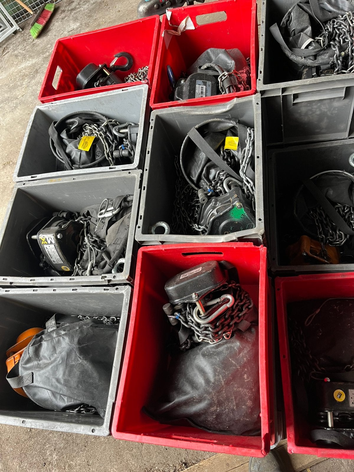Kettingtakel 500 + 1000 kilo verschillende lengtes 0.5-1 ton, Ophalen, Zo goed als nieuw, Handmatig