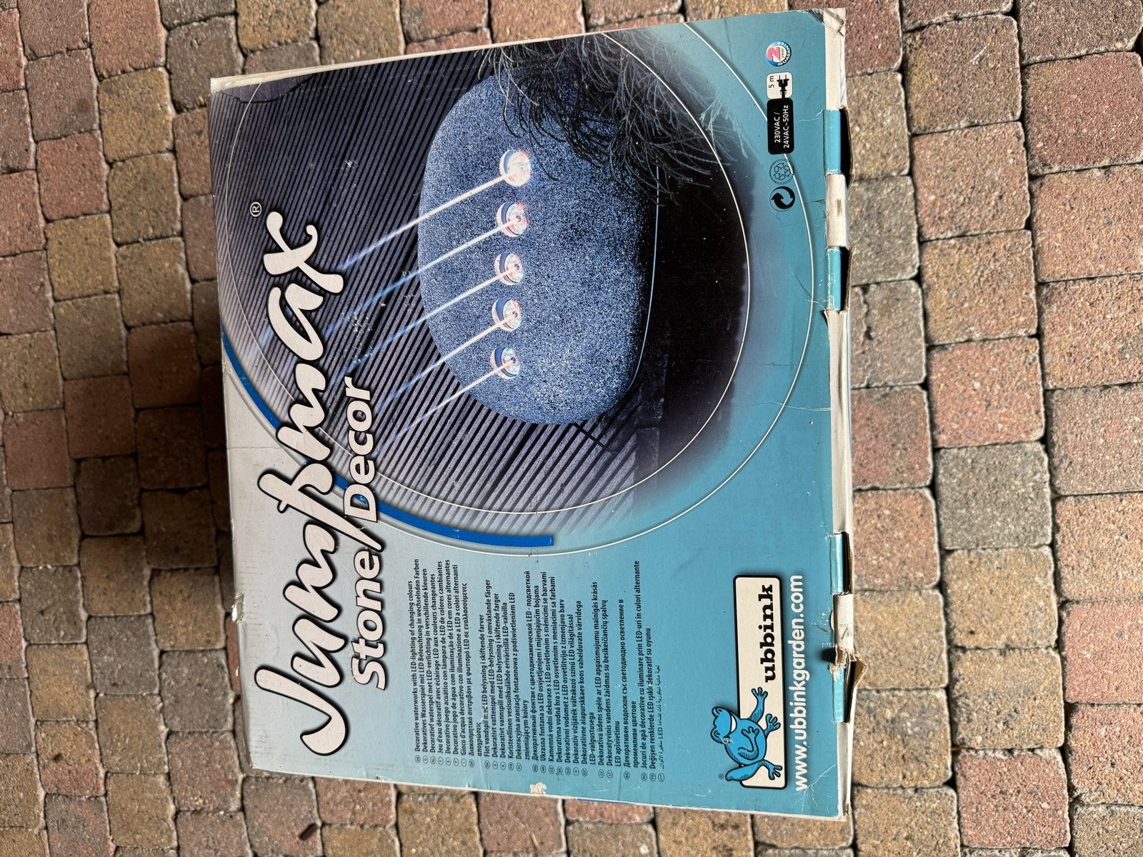 Ubbink Jumpmax Stone Decor LED vijverornament, Ophalen, Zo goed als nieuw
