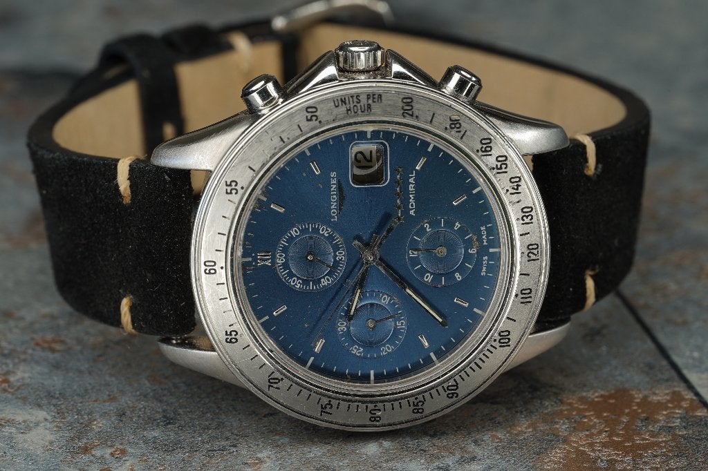 Longines Admiral chronograph L3.601.4, Staal, Longines, Ophalen of Verzenden, Longines