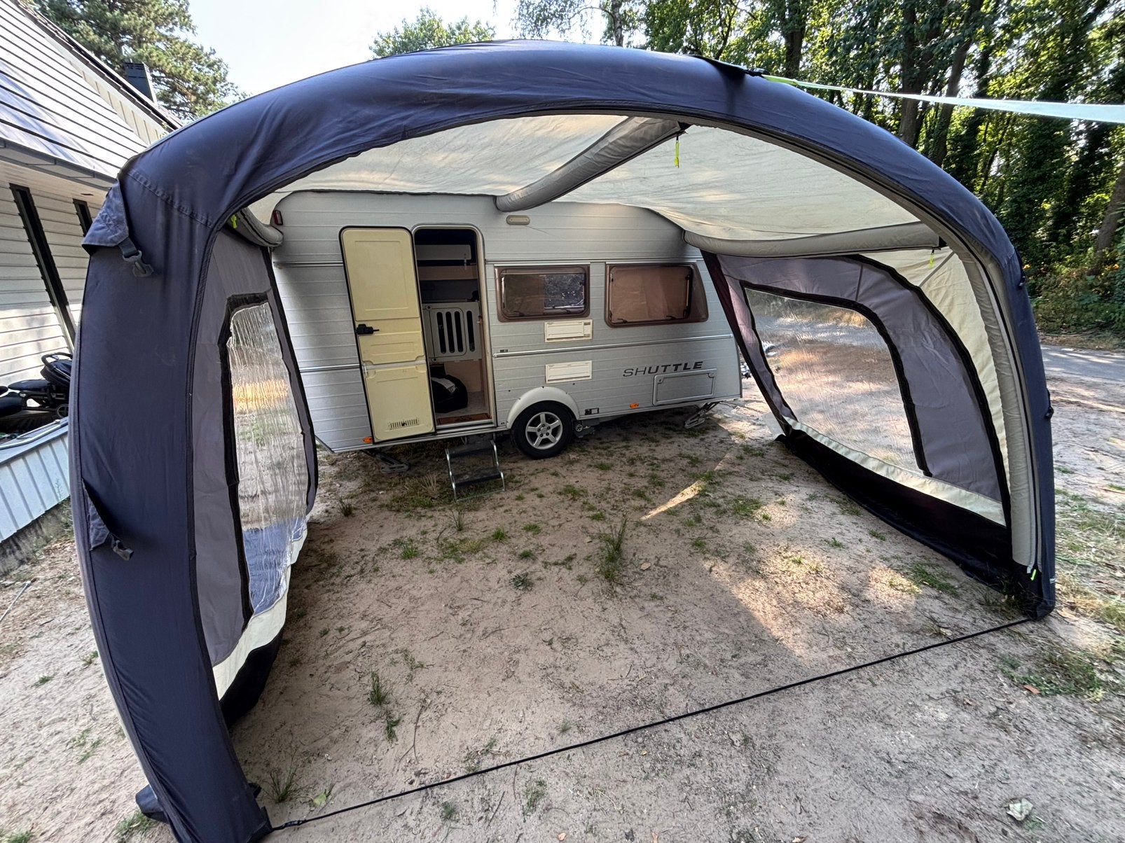 Obelink Sunroof 400 Zip Window Opblaasbare Luifel zijwanden, Ophalen, Gebruikt