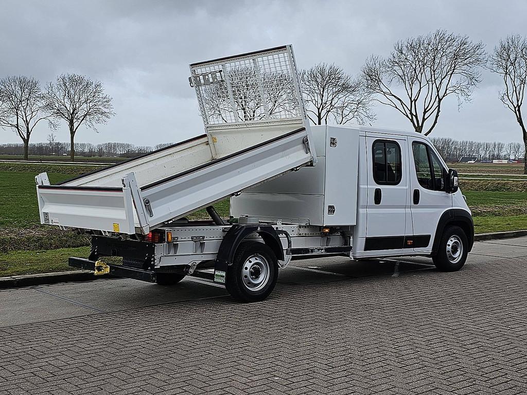 FIAT DUCATO 2.2 dub.cab kipper euro6, Auto's, Gebruikt, Euro 6, 7 stoelen, Wit