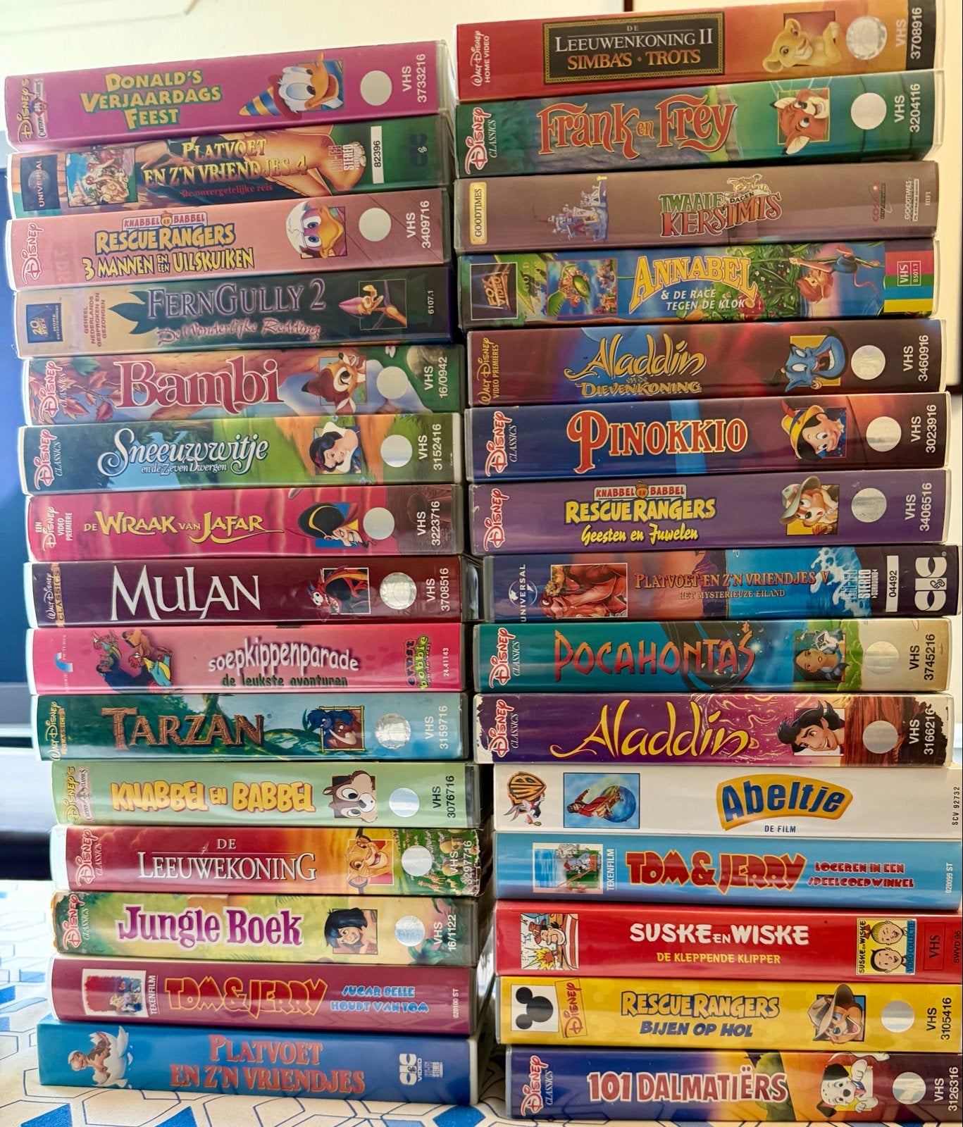 Originele Disney VHS videobanden - Diverse titels, Gebruikt, Tekenfilm, Alle leeftijden, VHS