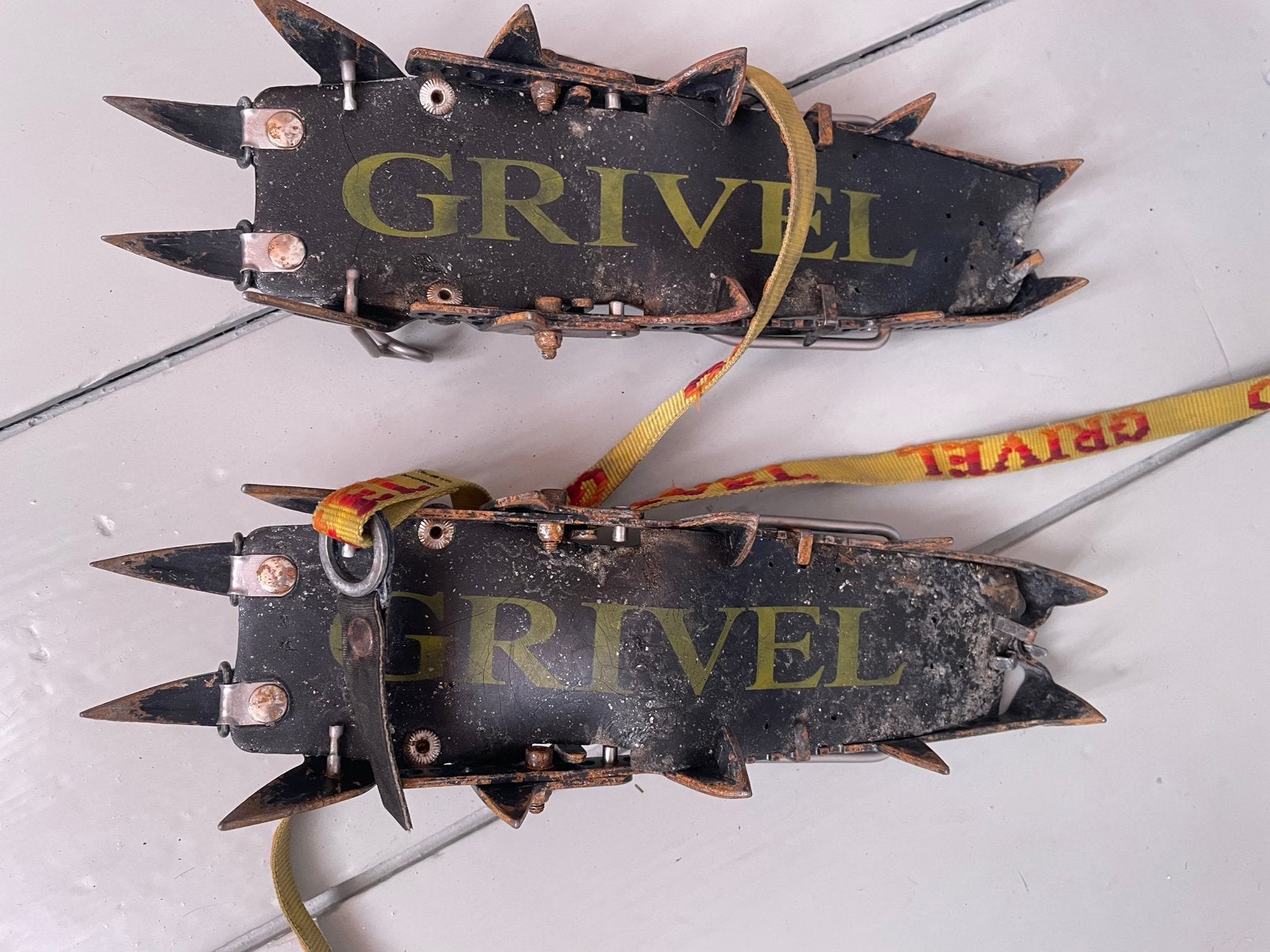 Grivel stijgijzers gebruikt zeer degelijk, Ophalen of Verzenden, Gebruikt, Klimsport-accessoire