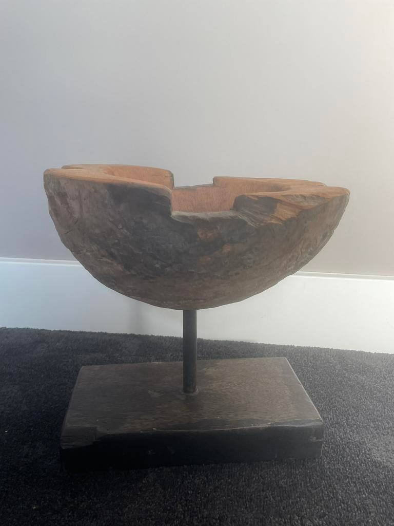 Houten wiel, decoratie, landelijk, stoer en sober., Huis en Inrichting, Woonaccessoires | Schalen en Manden, Ophalen of Verzenden