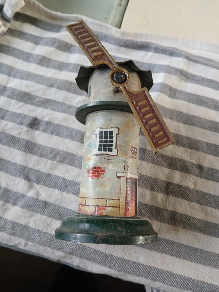 Antiek blikken speelgoed molentje - Made in Germany, Verzamelen, Speelgoed, Ophalen of Verzenden