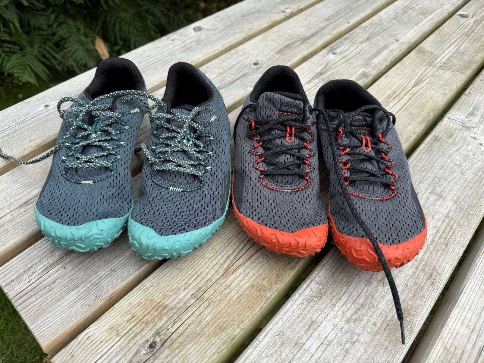 2 x Merrell Vapor Glove 6 barefoot schoenen maat 43,5, Ophalen of Verzenden, Zo goed als nieuw, Hardloopschoenen, Overige merken