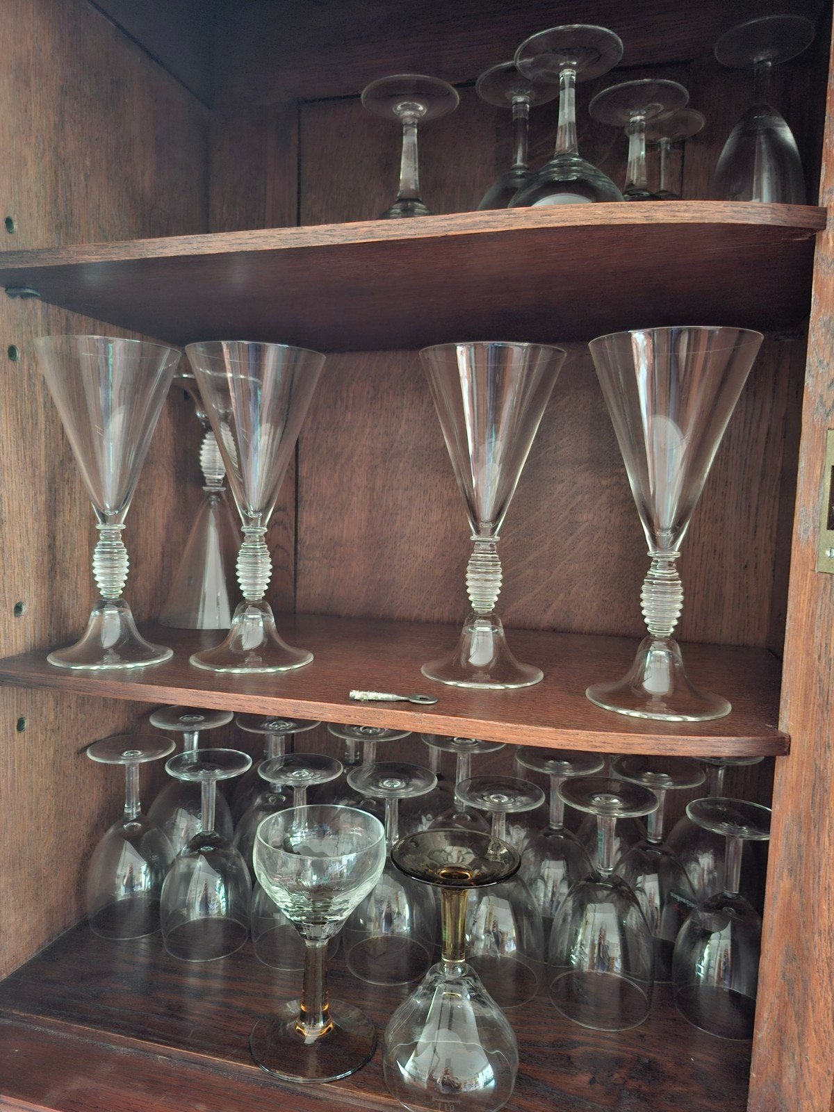 Diverse collectie wijnglazen en likeurglazen, Ophalen