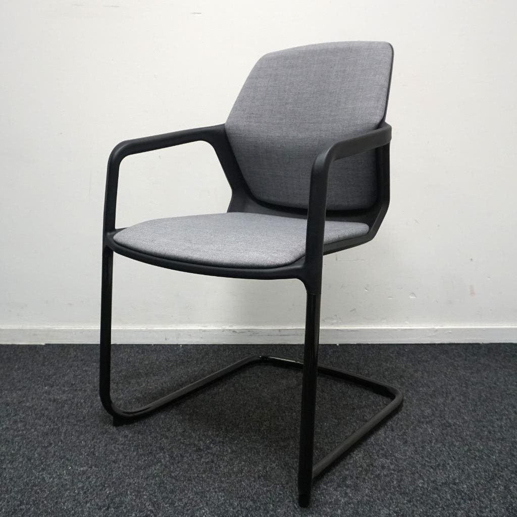 Wilkhahn Metrik Vergaderstoelen | Grijs / Zwart | Stapelbaar