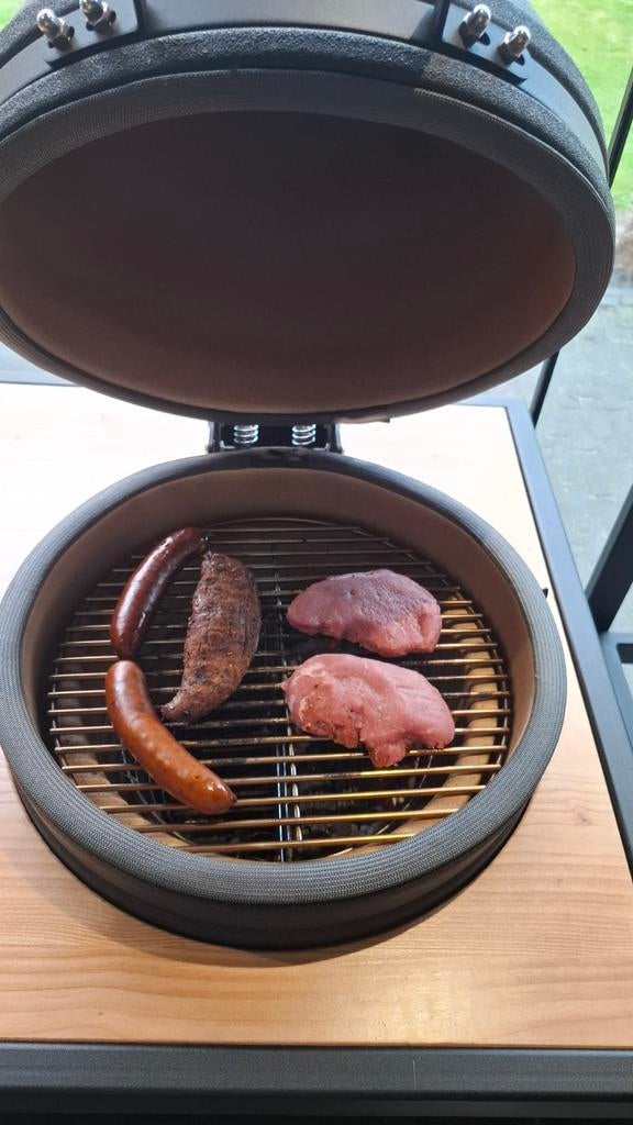 Complete buitenkeuken met kamado / bbq én koelkast, Ophalen, Nieuw, Houtskool