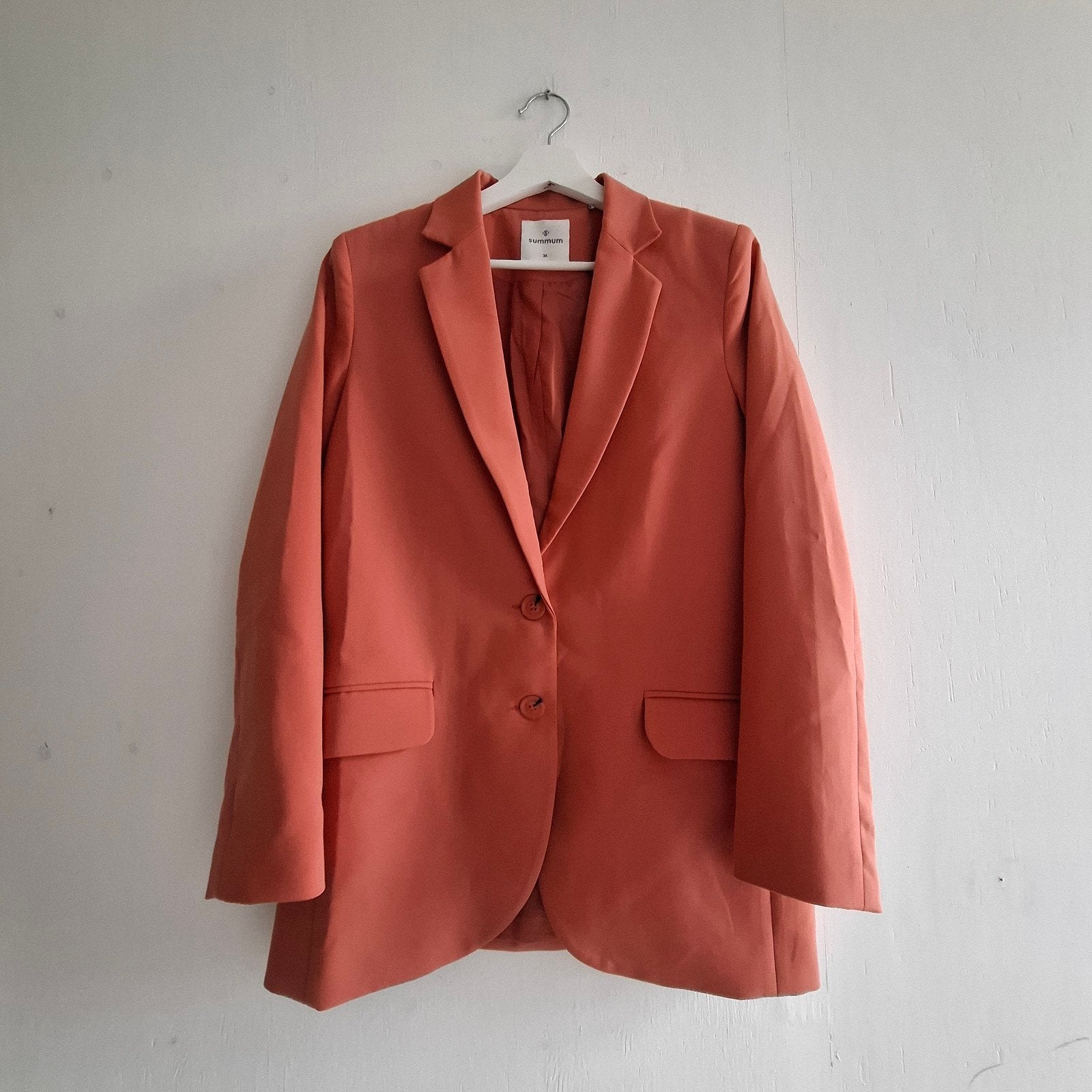 Summum blazer koraal oversized 22% viscose, Summum, Overige kleuren, Verzenden, Zo goed als nieuw